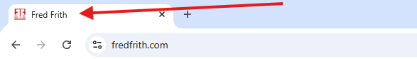 Tab - Page title